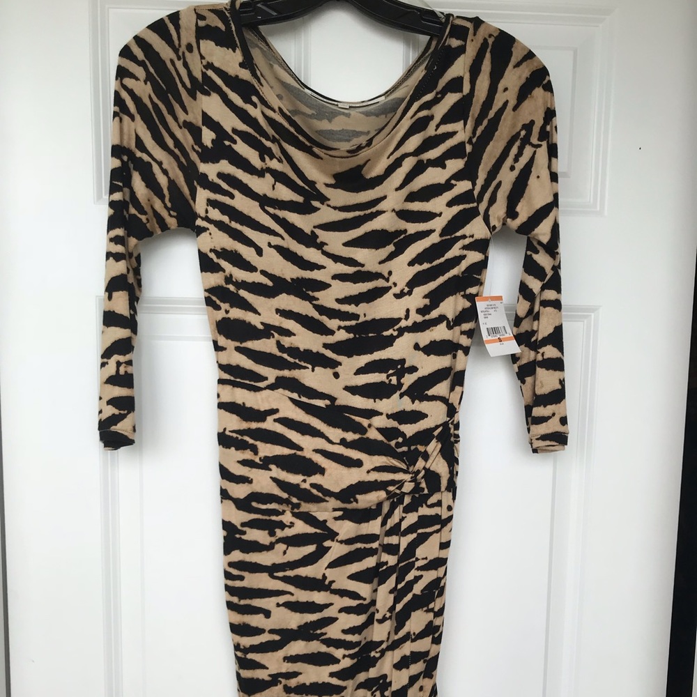 NWT Rachel Rachel Roy leopard animal print dress S